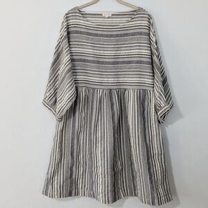 Striped Black and White Women's Dress
